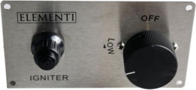 Gas Feuerstelle aus Faserbeton H70 cm, grau, Elementi | yomonda