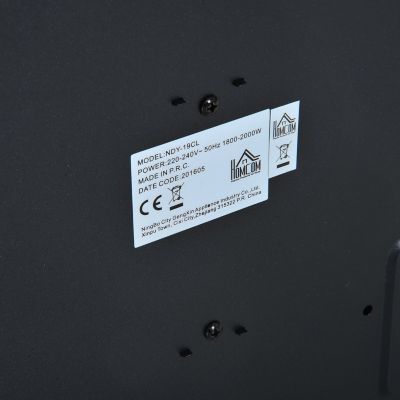 Elektrokamin mit Flammeneffekt und Heizfunktion, gold, HOMCOM | yomonda