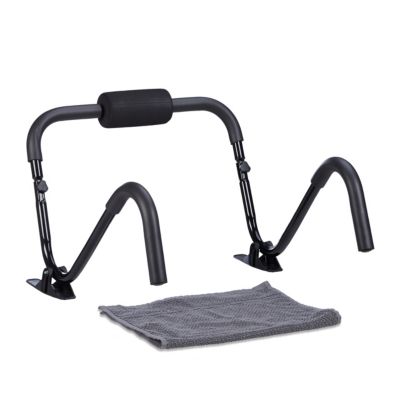 Bauchtrainer AB Roller mit Standfuß, schwarz, relaxdays | yomonda