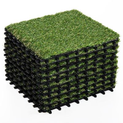 Terrassenfliesen als 10er Set, grün, Outsunny | yomonda