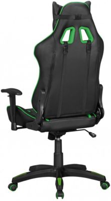 Kunstleder Bürostuhl mit Lendenwirbelkissen, höhenverstellbar, mit