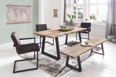 Esszimmerbank GAYA in 2 verschiedenen Größen Baumstamm Massivholz