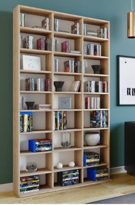 Regal Standregal Medienregal Regalwand Bücherregal CD DVD Ablage