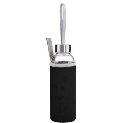 BUTLERS SMOOTHIE Trinkflasche mit Tasche 500ml schwarz | 04035644060147