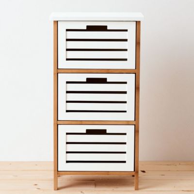 Badregal mit Türen "White Sands" B 45 x T 30 x H 85 cm, weiß, BUTLERS