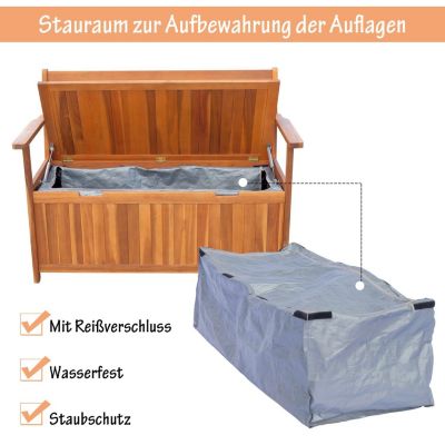 Sitzbank mit Stauraum, braun, Outsunny | yomonda