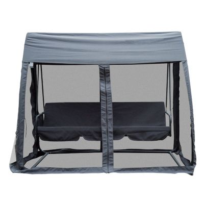 Hollywoodschaukel mit Seitenwänden, grau, Outsunny | yomonda