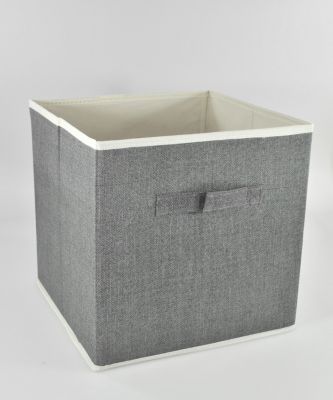 Aufbewahrungsbox "Paloma" 30x30x30 cm, grau, HTI-Line | yomonda