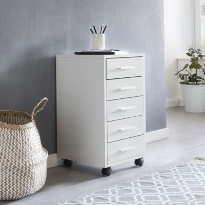 Rollcontainer LISA Sonoma 33 x 63 x 38 cm Holz Schubladenschrank