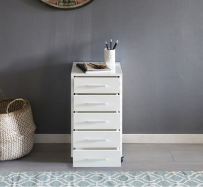 Rollcontainer LISA Sonoma 33 x 63 x 38 cm Holz Schubladenschrank