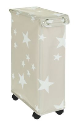 Wäschesammler Corno Stella, Wäschekorb, 43 l, mit Deckel, schwarz